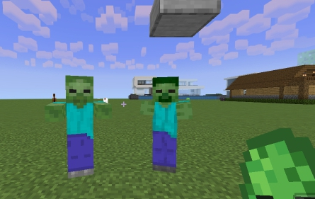 Fake Zombie — Minecraft Bedrock texture pack, screenshot 1