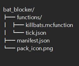 Bat Blocker — Minecraft Bedrock addon, screenshot 1