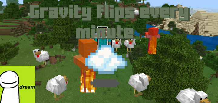 Minecraft, But Gravity Flips Every Minute