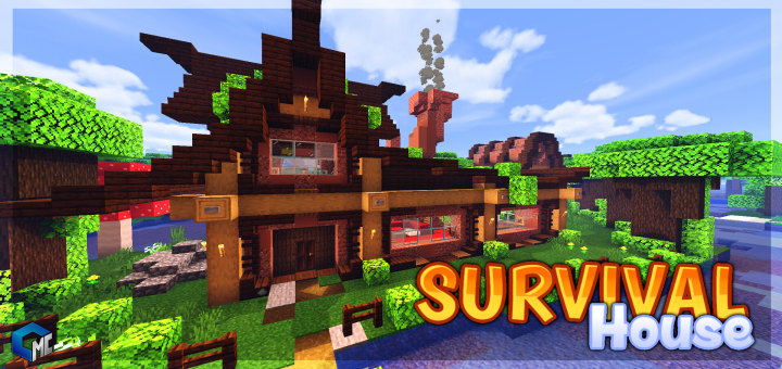 Survival House Dark Oak Forest (Map/Building)