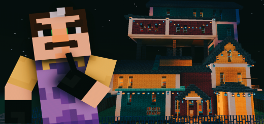 hello neighbor minecraft map act 1