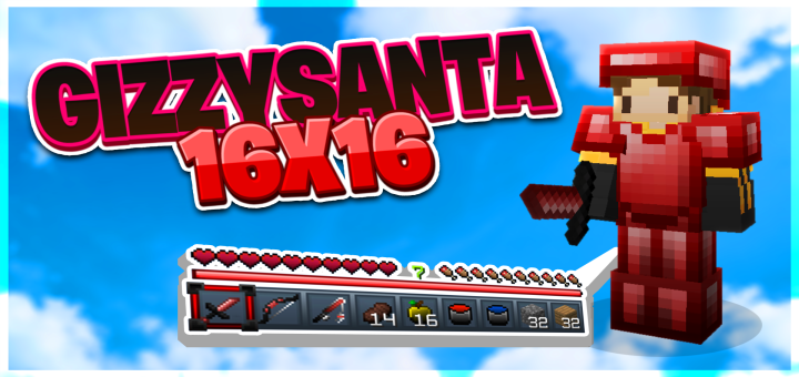 GizzySanta16x16 PvP TexturePack [Christmas Gift From Me]